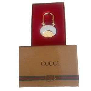 Vintage NIB 1981 GUCCI Key Ring Centennial Of The Founder